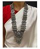 Digital Dress Room  Banjara Oxidized Silver Necklace Peacock Red Stone & Ghungroo Design Navratri Jewellery Designs