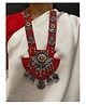 Digital Dress Room  Banjara Oxidized Silver Necklace Flower Kundan With Ghungroo Design Navratri Jewellery Designs