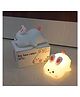 Azhari Cute Rabbit-shaped USB Rechargeable Silicone Night Light for Bedroom - Eye Protection Sleep Bedside Lamp Desk Lighting