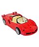 Bunie Realistic Small Size Die Cast Metal Car Pull Back Toy for Kids  Red