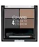 MARS 4 in 1 Eyebrow Powder Cake with Angled Eyebrow Brush and Spoolie | Long Lasting & Waterproof (8g)