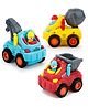 Toysire Friction Powered Toy Car Push and Pull Back Car - Multicolor
