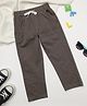 Milou Cotton Solid Pant - Brown