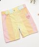 Milou Cotton Striped Shorts With Heart Applique - Multi Colour