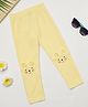 Milou Cotton Full Length Cat Printed Leggings - Yellow