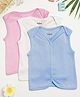 Milou Cotton Pack of 3 Schiffli Designed Jhablas - Multi Colour