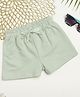 Milou Cotton Solid Shorts - Light Green