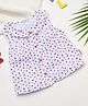 Milou Cotton Sleeveless Floral Printed Top - White