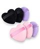 Favon Heart Shaped High Quality Powder puffs - Pack of 6