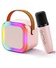 INPOUT Bluetooth Speaker with Mini Wireless Karaoke Mic, RGB Lights with 5 Voice Change Effects