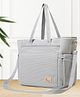 R for Rabbit Caramello Tote Baby Diaper Bag with Changing Mat for Mother, Waterproof, Large Capacity Multifunctional Maternity Nursing Travel Hand Bag with Sling for Moms (Grey)