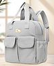 R for Rabbit Caramello Breezy Baby Diaper Bag with Changing Mat for Mother, Waterproof, Large Capacity Multifunctional Maternity Bag for Travel Nursing Backpack for Moms (Grey)