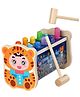 Trinkets & More Kids - Pounding Bench Hammer Toy Tiger Beats The Hamster Set 10 Pegs 2 Hammers 1 Year+ (Hamster Bench), Multicolor