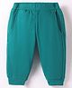 Zero Knit Full Length Solid Color Fleece & Woollen Bottom - Teal Blue