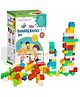 RINISH  Kids 80 Pcs Big Mega Sized Blocks Toys Building and Construction Block Set for Children Boys and Girls (Multicolor)