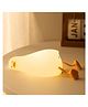 Elecart Cute Duck Rechargeable Touch Control Night Light, Animal Silicone Nursery Night Lamp for Kids Baby Birthday Gifts