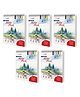 A4 Premium Sketch Book : Set of 5 Artist Sketch Pads, 36 sheets sketch book for Drawing and Doodling, Top Spiral-Bound Sketchpad for Artists