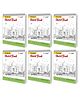 GO WOO A5 Premium Sketch Book : Set of 6 - Top Spiral-Bound Art Notebooks, 140 GSM Sketching and Drawing Acid Free Paper for Doodling