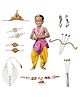 Kaku Fancy Dresses Dussehra Theme Ram Costume Set - Magenta