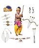 Kaku Fancy Dresses Dussehra Theme Ram Costume Set - Magenta