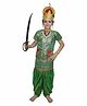 Kaku Fancy Dresses Dussehra Theme Kumbhkaran Costume - Green