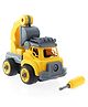Little Fingers DIY Assembly Excavator Yellow - 2 Pieces
