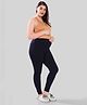TUMMY Viscose Solid Active Wear Maternity Leggings - Blue