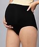 TUMMY Bamboo Cotton Solid High Waist Maternity Panty - Black