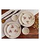 KOA WINGS OF FREEDOM DINNER SET: 2 FULL PLATES, 2 QUARTER PLATES WITH 2 BOWLS