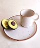 KOA THE SAND WIND EUROPEAN BREAKFAST SET OF 2 PLATTERS WITH 2 MUGS