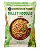 Conscious Food Millet Noodles | 165g | No Preservatives| No Maida | No Msg | No Artificial Colors or Flavors, No Trans Fat & Cholesterol