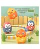 AKN TOYS Cute Children Educational Friction Inertial Pull Back Press the Duck Funny Car Toy - Pack of 2 - Color May Vary