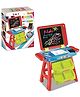 Flaze 3 in 1 3D Led Magic Light Drawing Board Light Drawing Writing Board Easel Children Black Board With Highlighter Pen- PACK OF 1 - COLOR MAY VARY
