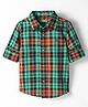 UCB Cotton Woven Full Sleeves Shirt With Checkerd Design - Blue