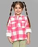 Mi Arcus Full Sleeves Flannel Checked Shirt - Pink
