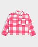 Mi Arcus Full Sleeves Flannel Checked Shirt - Pink