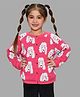 Mi Arcus 100% Cotton Full Sleeves Dog Designed Sweater - Pink