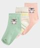 Mi Arcus Bamboo Cotton Pack of 3 Striped & Koala Designed Socks - Multi Colour