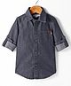 Under Fourteen Only Full Sleeves Solid Shirt - Black
