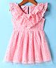 Under Fourteen Only Cotton Sleeveless Frill Detailed Dress - Pink
