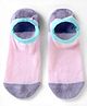 Mustang Knitted No Show Socks with Color Block - Pink & Lilac