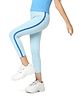 Plan B Side Taped Leggings - Sky Blue