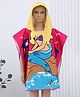 Butterthief Fish Printed Poncho Hooded Bath Towel for Kids & Toddlers - Multicolor