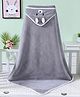 Butterthief New Born Baby Super Soft Hooded Bath Towel - Grey