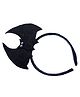 Kamule Halloween Theme Bat Applique Detailed Hair Band - Black