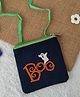 Krisha's KALACAREE Halloween Theme Spooky Boo Detailed Denim Sling Bag - Multi Colour