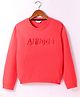 Smarty Boys Cotton Looper Knit Full Sleeves Sweatshirt with Text Print - Red