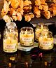 eCraftIndia Set Of 5 Jar Lemon Grass Scented Candles