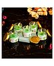 eCraftIndia Set Of 5 Mini Jar Green Apple Scented Candles