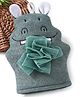 Hippo Shaped Baby Bath Glove  - Pink